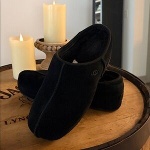 UGG Woman’s Black Suede Slip-On Clog